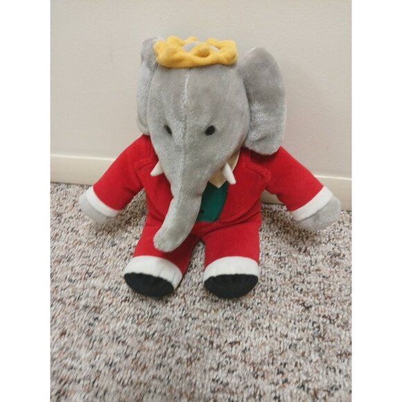 Babar The Elephant King GUND 1988-1991 Brunhoff Nelvana Ross 15" - Picture 1 of 4